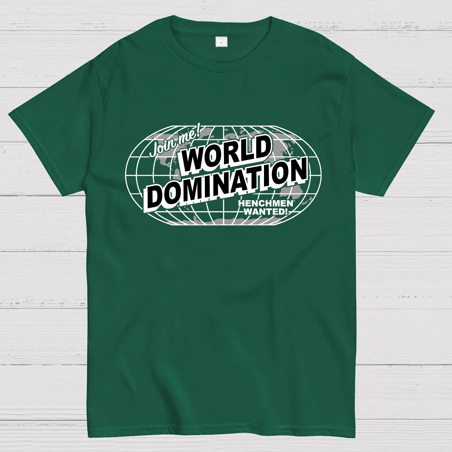 Ask Me About My Plans for World Domination Geek T-Shirt