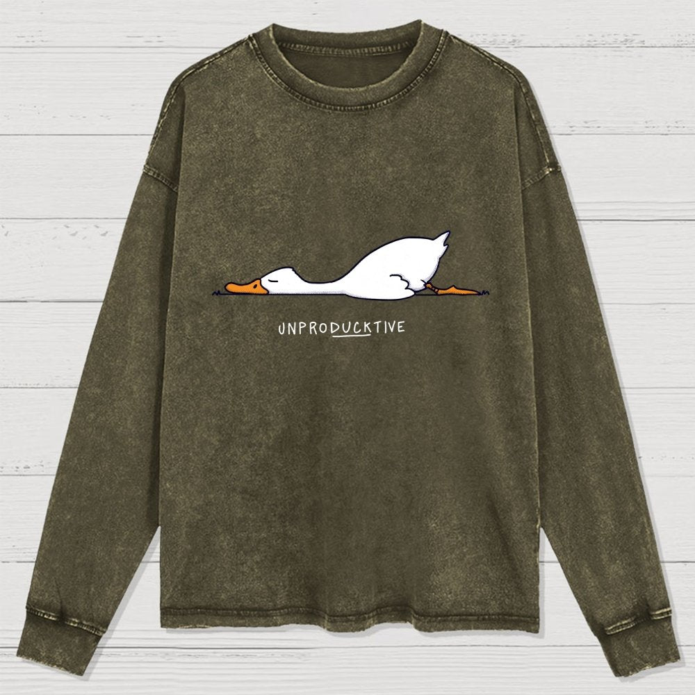 Mood Of The Day Washed Long Sleeve Tee
