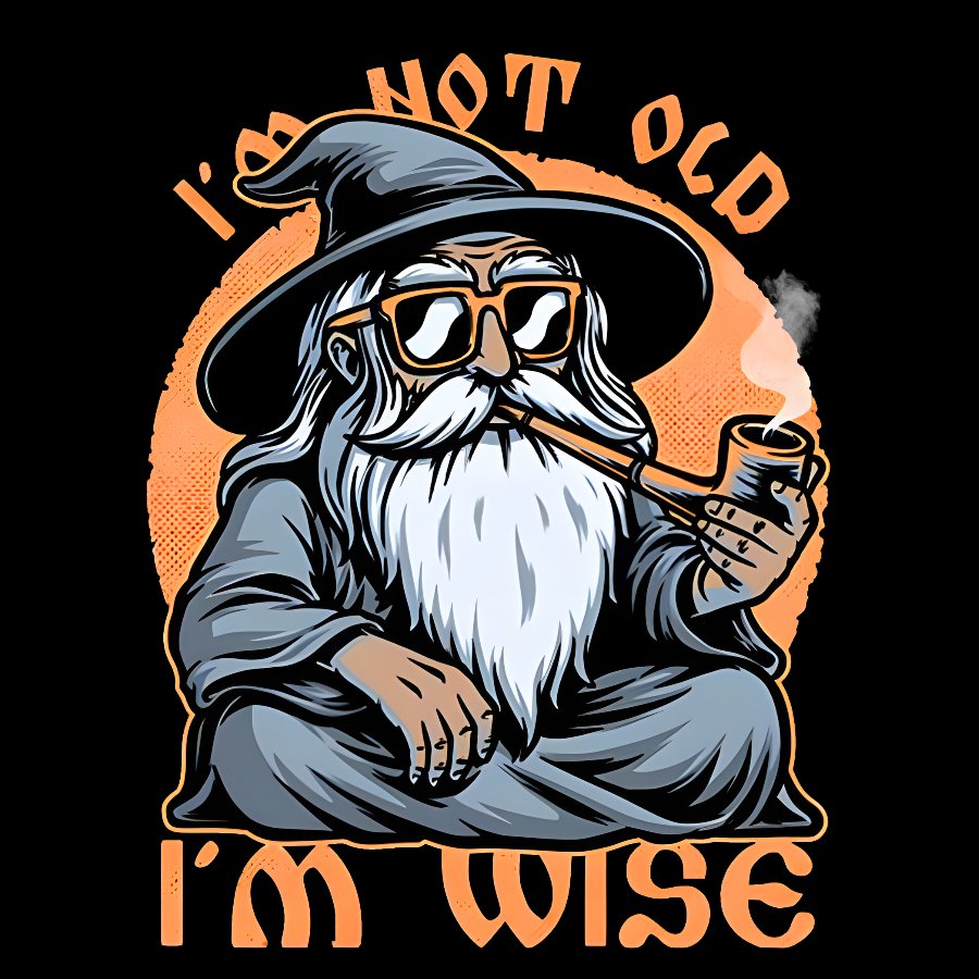 Wise Old Wizard Geek T-Shirt