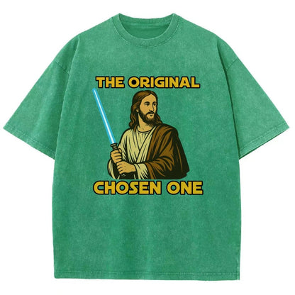 Jesus Christ The Original Chosen One Vintage Distressed T-shirt