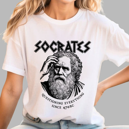 Socrates Questioning Everything Geek T-Shirt