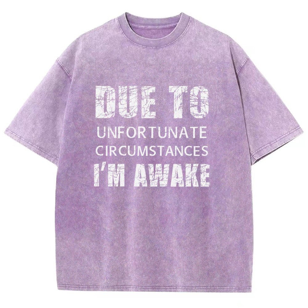 Unfortunate Circumstances Awake Vintage Distressed T-shirt