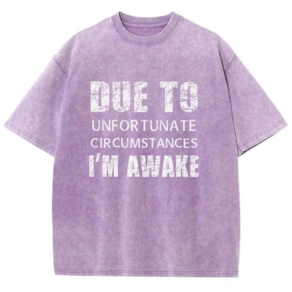 Unfortunate Circumstances Awake Vintage Distressed T-shirt