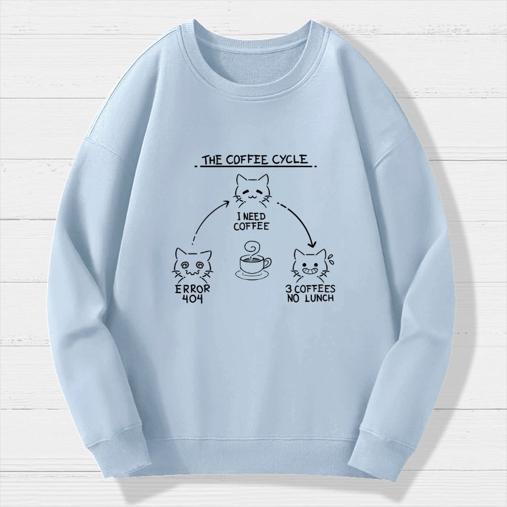 The Coffee Cycle Geek Cotton Sweatshirt