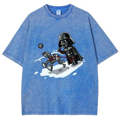 Even villains need to walk their pets Vintage Distressed T-shirt