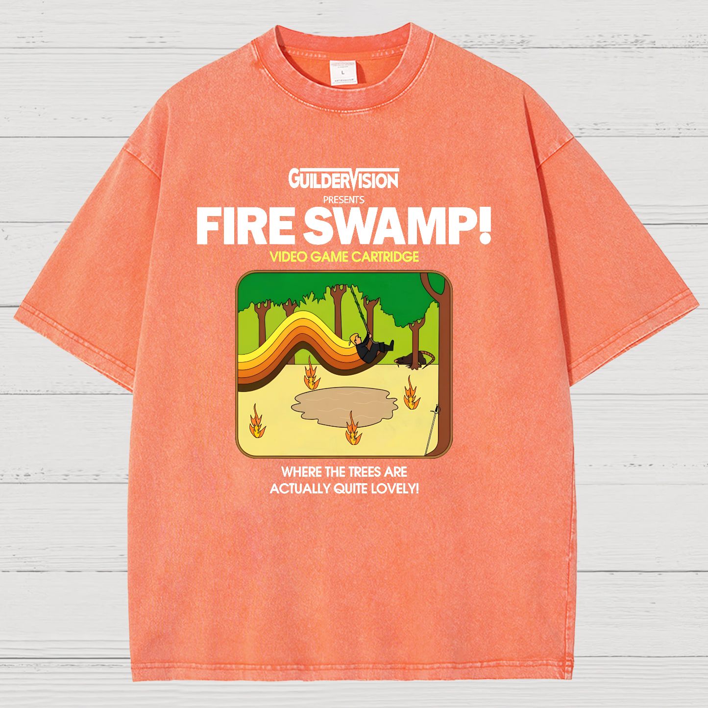 Retro Blazing Marsh Vintage Distressed T-shirt