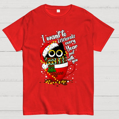 Christmas Cat Geek T-Shirt