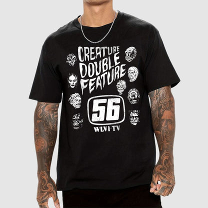 Creature Double Feature Classic Monsters Unisex Geek T-Shirt
