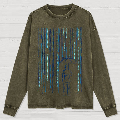 Digital Detox Washed Long Sleeve Tee