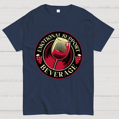 Emotional Support Beverage Wine Geek T-Shirt
