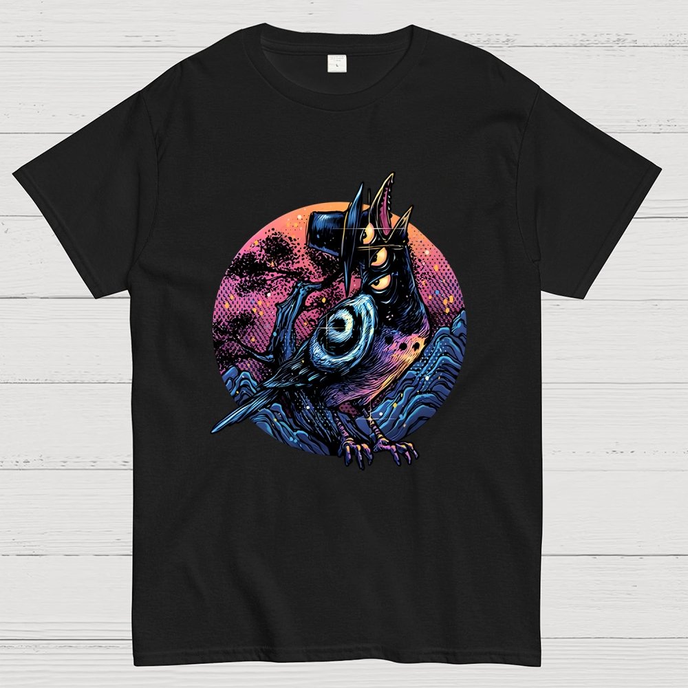 Crow from the underworld Unisex Geek T-Shirt