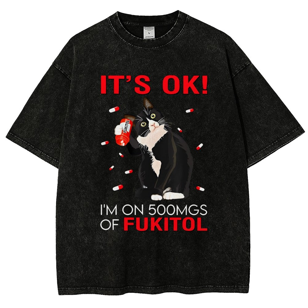 It's Ok Vintage Distressed T-shirt
