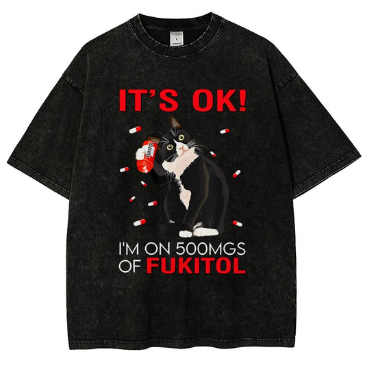 It's Ok Vintage Distressed T-shirt