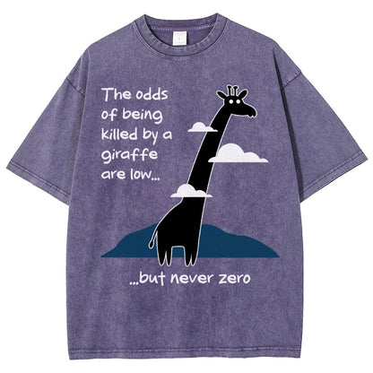Killer Giraffe Vintage Distressed T-shirt