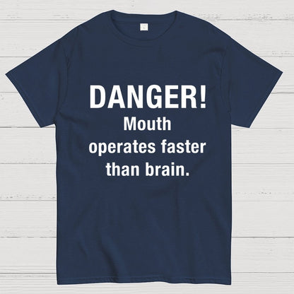 Danger Mouth Works Faster Than Brain Geek T-Shirt