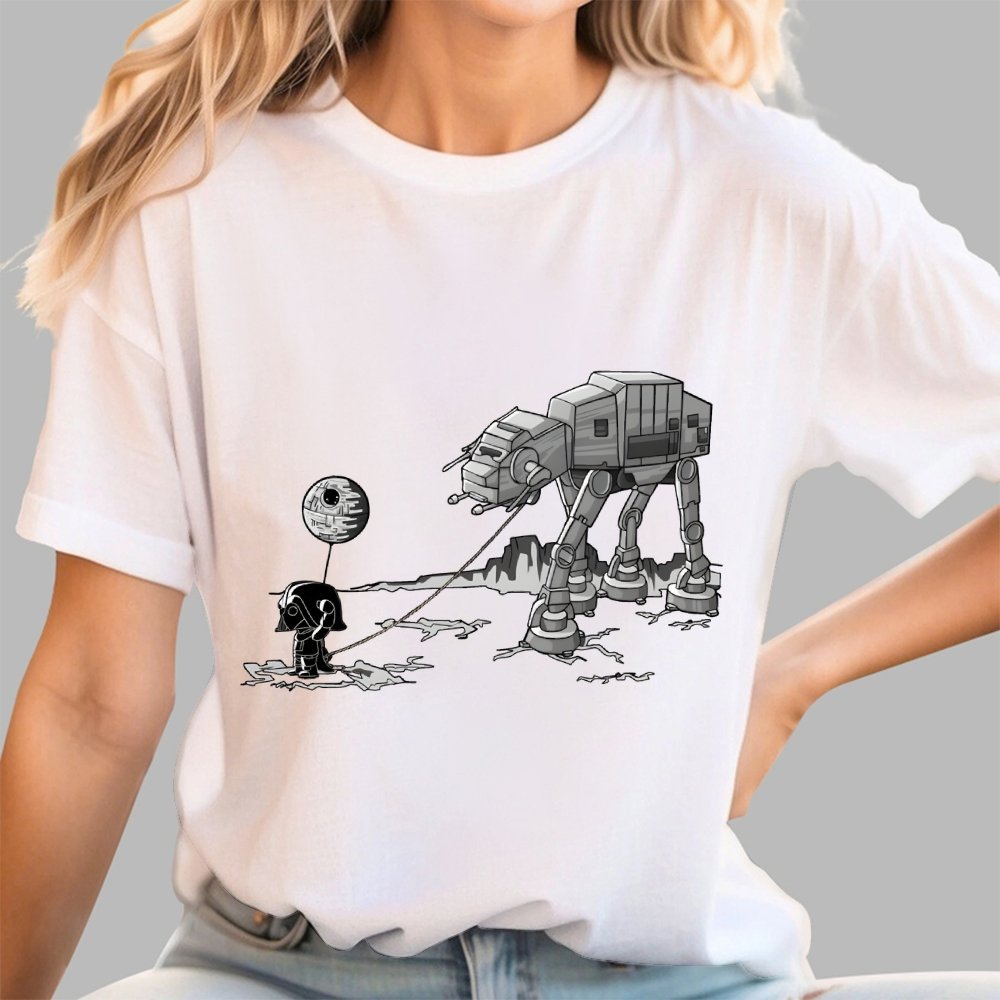 Empire Robot Dog-Planet Battles Geek T-Shirt