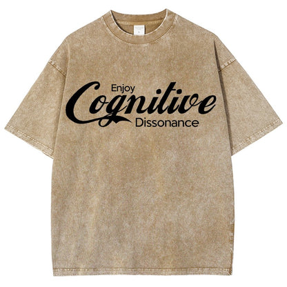 Enjoy Cognitive Dissonance Vintage Distressed T-shirt