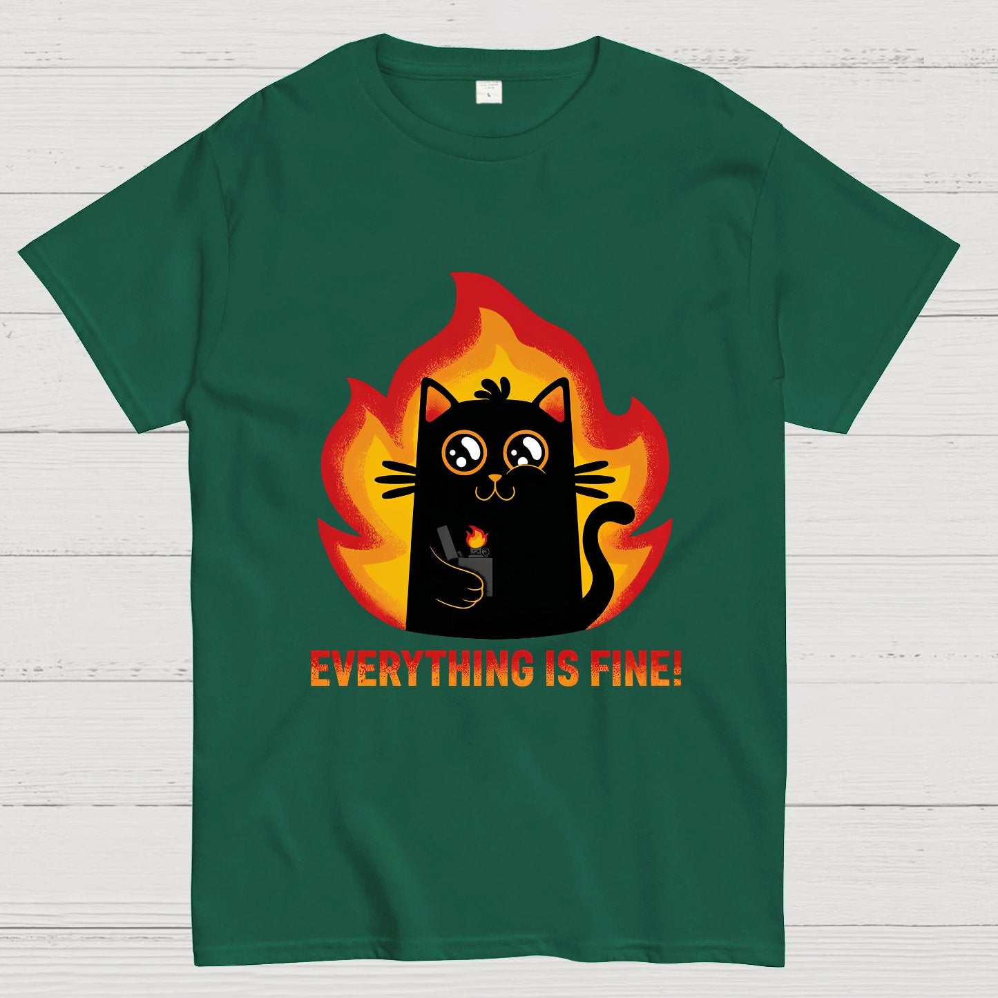 Everything Is Fine Geek T-Shirt
