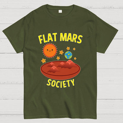 Flat Mars Society Nerdy T-Shirt