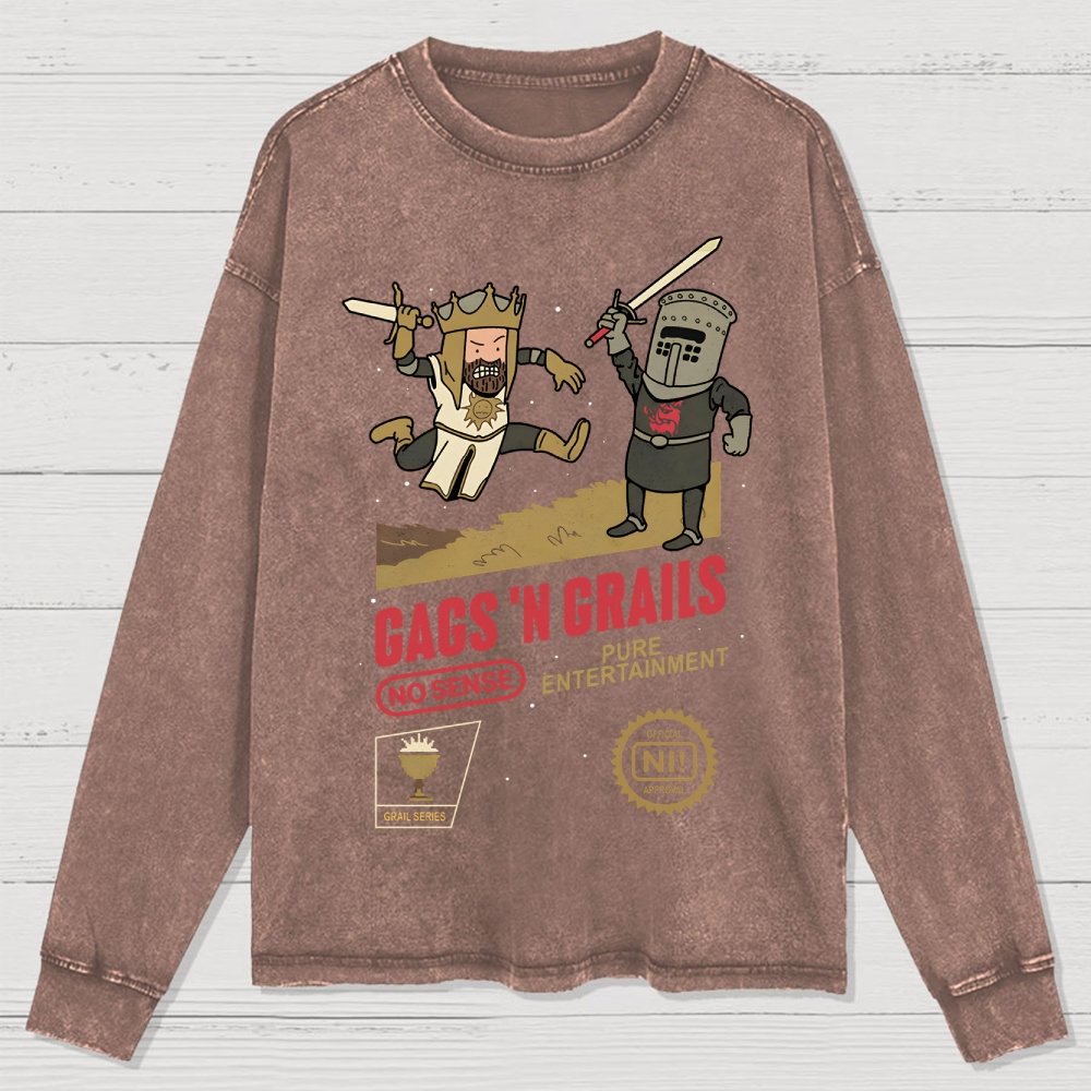 Gags 'n Grails Washed Long Sleeve Tee