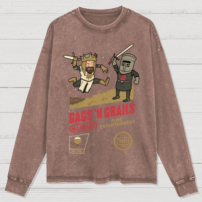 Gags 'n Grails Washed Long Sleeve Tee