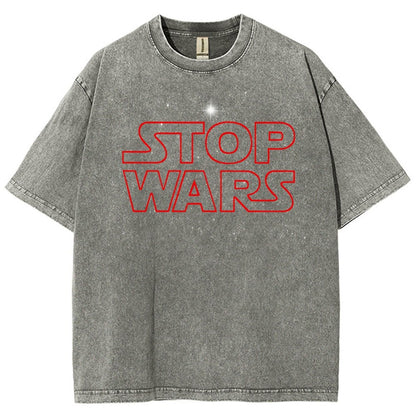 Stop Wars! Vintage Distressed T-shirt