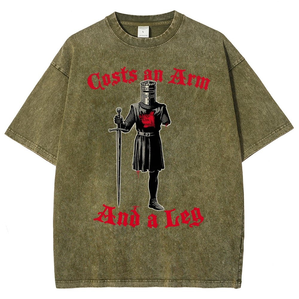 Black Knight Debt Vintage Distressed T-shirt
