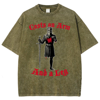 Black Knight Debt Vintage Distressed T-shirt