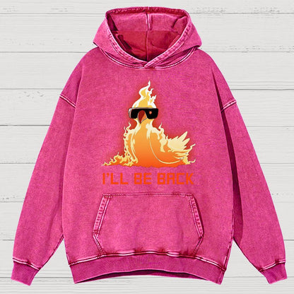 I'll Be Back Vintage Distressed Hoodie