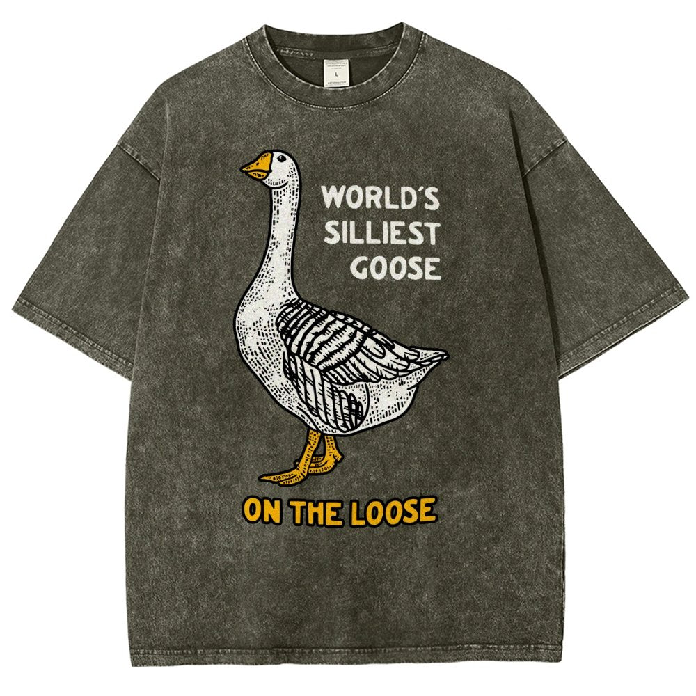 World's Silliest Goose Vintage Distressed T-shirt