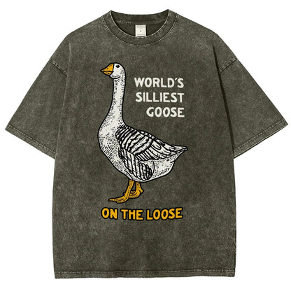 World's Silliest Goose Vintage Distressed T-shirt