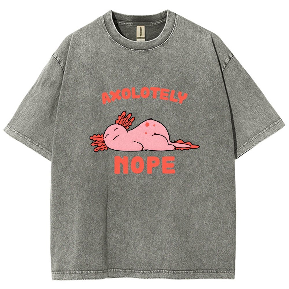 Axo Nope Vintage Distressed T-shirt