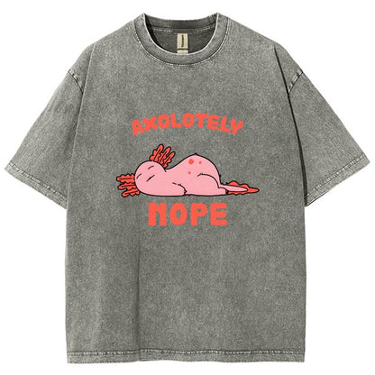 Axo Nope Vintage Distressed T-shirt