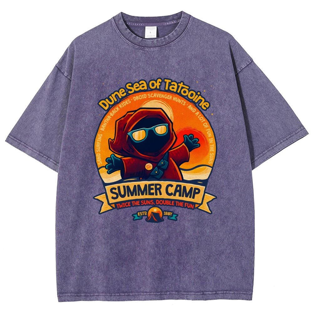 Sandy Sea Summer Camp Vintage Distressed T-shirt