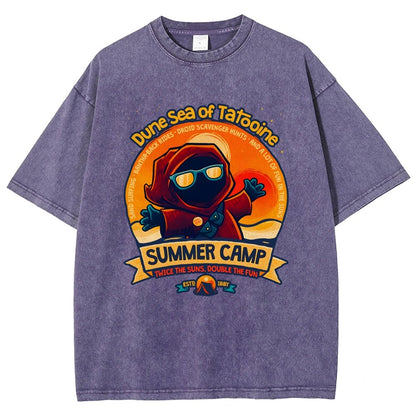 Sandy Sea Summer Camp Vintage Distressed T-shirt
