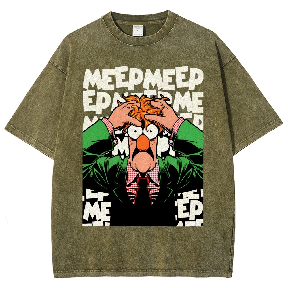 Meep Meep Vintage Distressed T-shirt