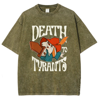 Skippy Rabbit Death To Tyrants Vintage Distressed T-shirt