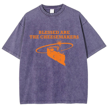 Blessed Are The Cheesemakers Vintage Distressed T-shirt