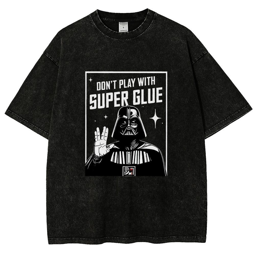 City Safety Tip Keep away from super glue Vintage Distressed T-shirt