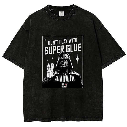 City Safety Tip Keep away from super glue Vintage Distressed T-shirt