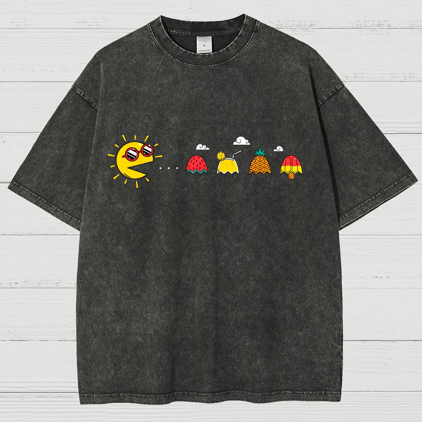 PAC-SUMMER Vintage Distressed T-shirt