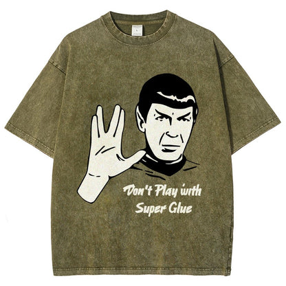 Don't Play With Superglue  Vintage Distressed T-shirt