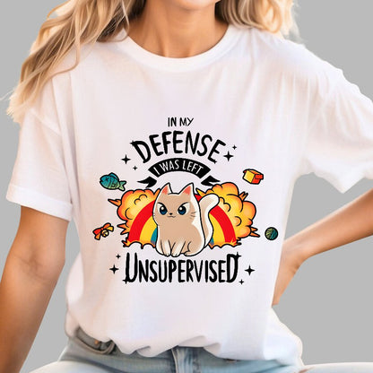 I Was Left Unsupervised Geek T-Shirt