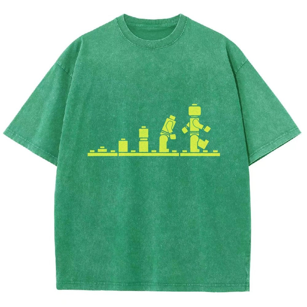 Bricks Evolution Vintage Distressed T-shirt