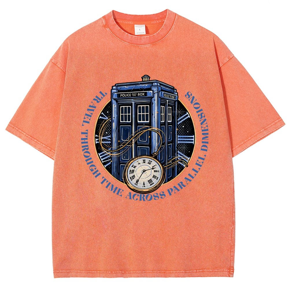 Across Parallel Dimensions Vintage Distressed T-shirt