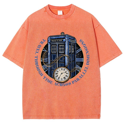 Across Parallel Dimensions Vintage Distressed T-shirt