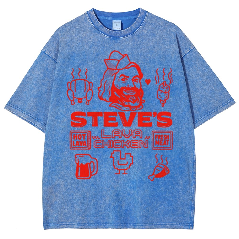 Steve's Lava Chicken Vintage Distressed T-shirt