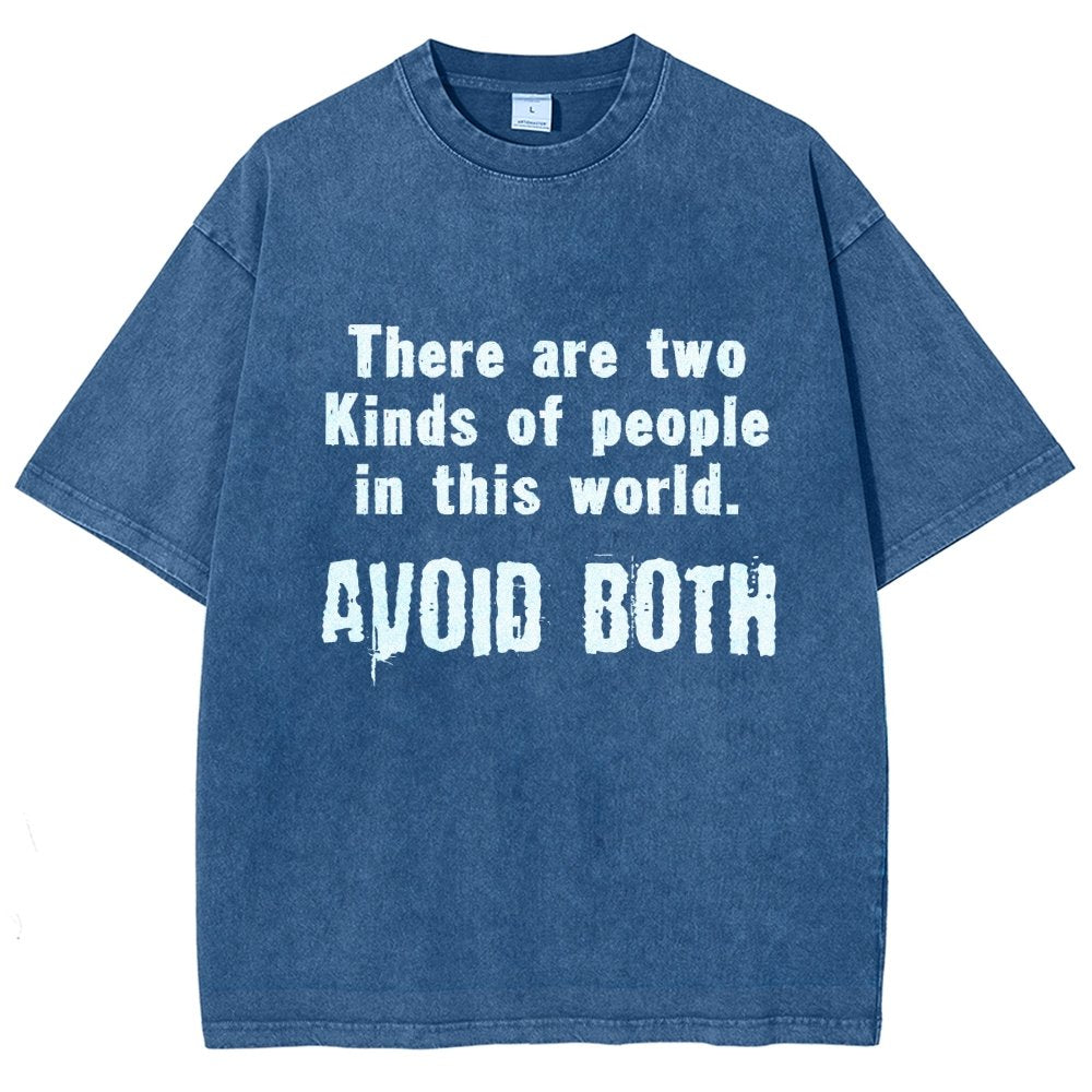 There Are Two Kinds Of People In This World Vintage Distressed T-shirt