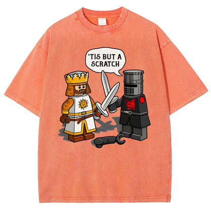 King Vs Knight Vintage Distressed T-shirt