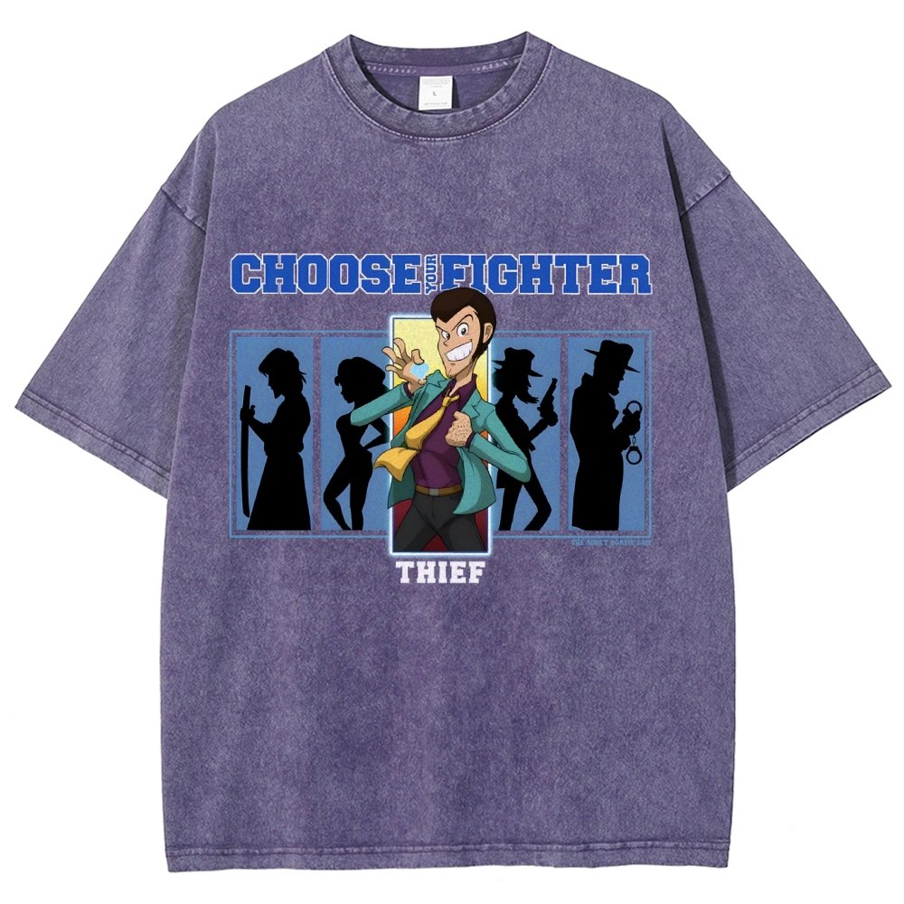 Choose Your Fighter Thief Vintage Distressed T-shirt
